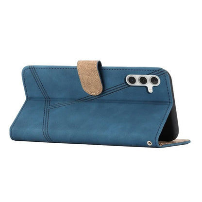 For Samsung Galaxy A16 5G Case Flip Leather Retro Phone Cover Lines Imprinted
