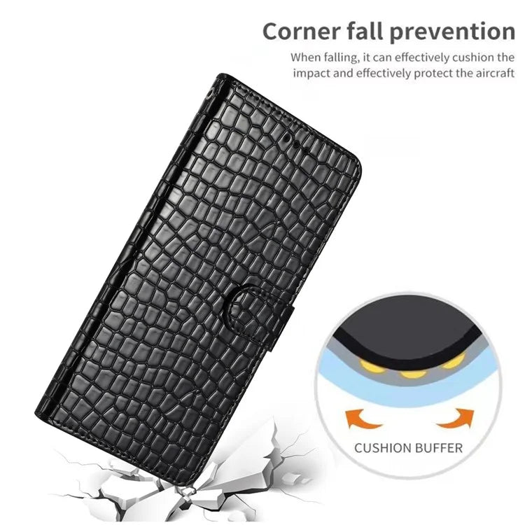 For Samsung Galaxy A16 5G Case Classic Crocodile Pattern PU Leather Phone Cover