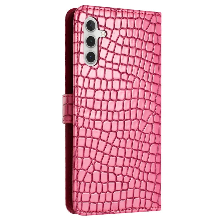 For Samsung Galaxy A16 5G Case Classic Crocodile Pattern PU Leather Phone Cover