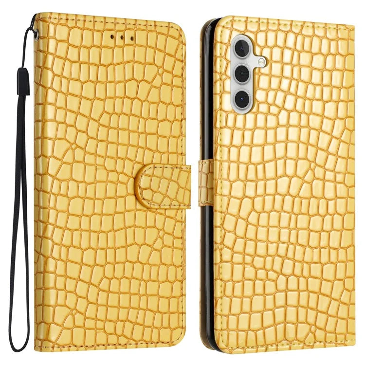 For Samsung Galaxy A16 5G Case Classic Crocodile Pattern PU Leather Phone Cover