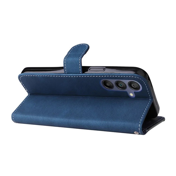 For Samsung Galaxy A16 5G Case Flip Wallet Leather Phone Cover 3 Color Splicing