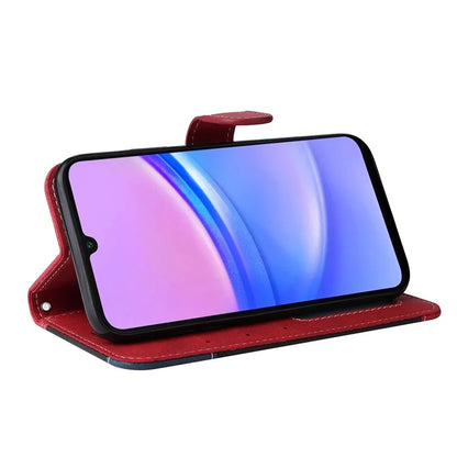 For Samsung Galaxy A16 5G Case Flip Wallet Leather Phone Cover 3 Color Splicing