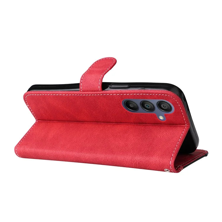 For Samsung Galaxy A16 5G Case Flip Wallet Leather Phone Cover 3 Color Splicing
