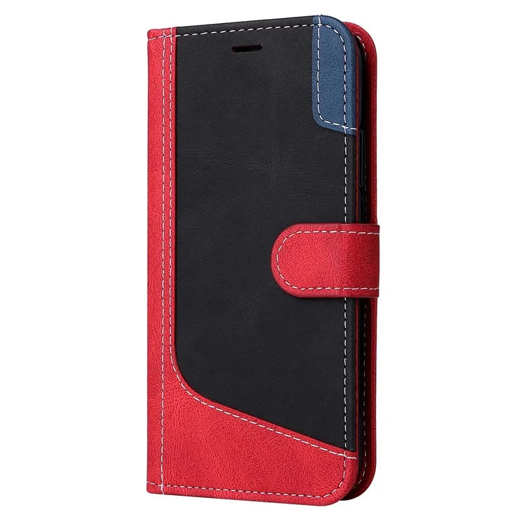 For Samsung Galaxy A16 5G Case Flip Wallet Leather Phone Cover 3 Color Splicing