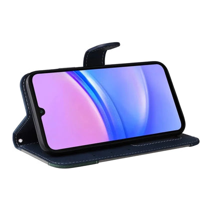 For Samsung Galaxy A16 5G Case Flip Wallet Leather Phone Cover 3 Color Splicing
