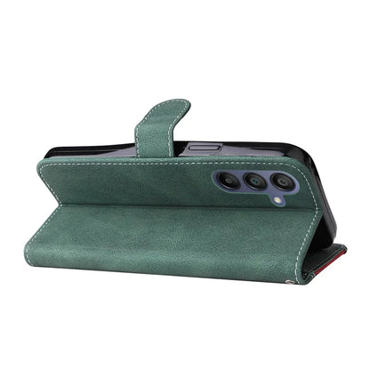For Samsung Galaxy A16 5G Case Flip Wallet Leather Phone Cover 3 Color Splicing