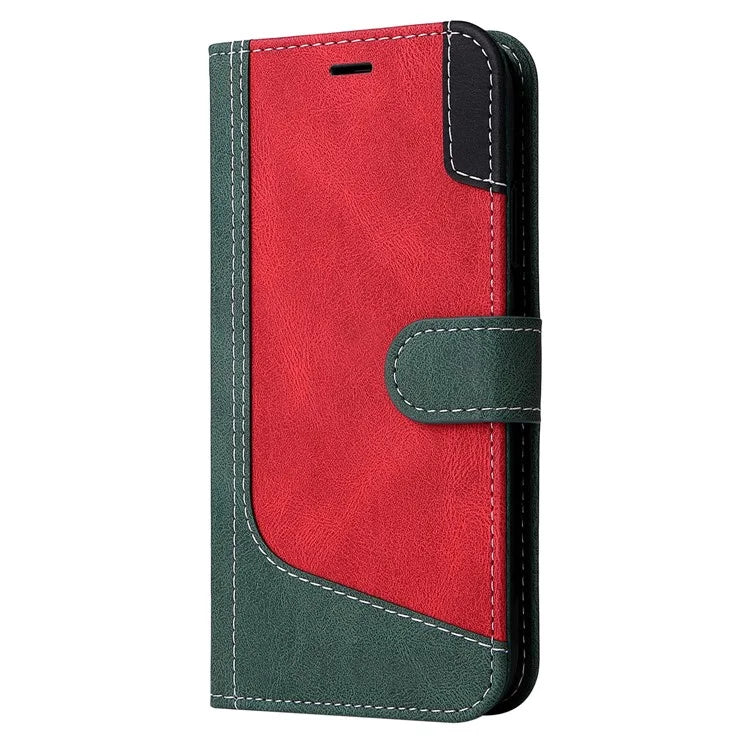For Samsung Galaxy A16 5G Case Flip Wallet Leather Phone Cover 3 Color Splicing