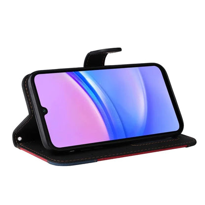 For Samsung Galaxy A16 5G Case Flip Wallet Leather Phone Cover 3 Color Splicing