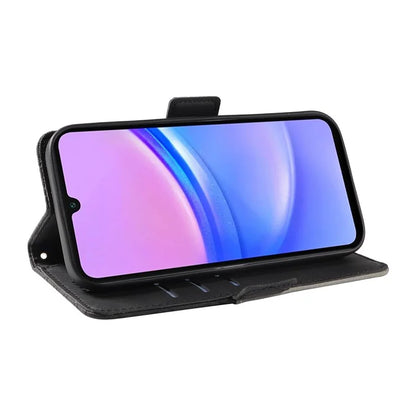 For Samsung Galaxy A16 5G Case Rhombus PU Leather Flip Phone Cover