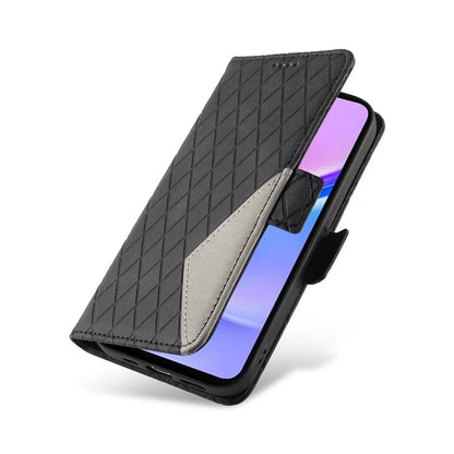 For Samsung Galaxy A16 5G Case Rhombus PU Leather Flip Phone Cover