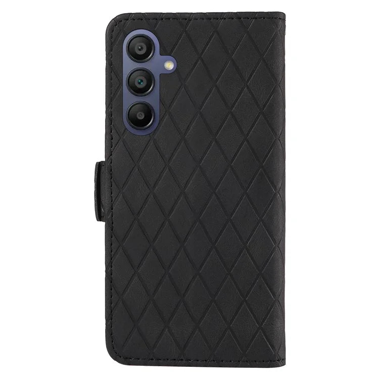 For Samsung Galaxy A16 5G Case Rhombus PU Leather Flip Phone Cover
