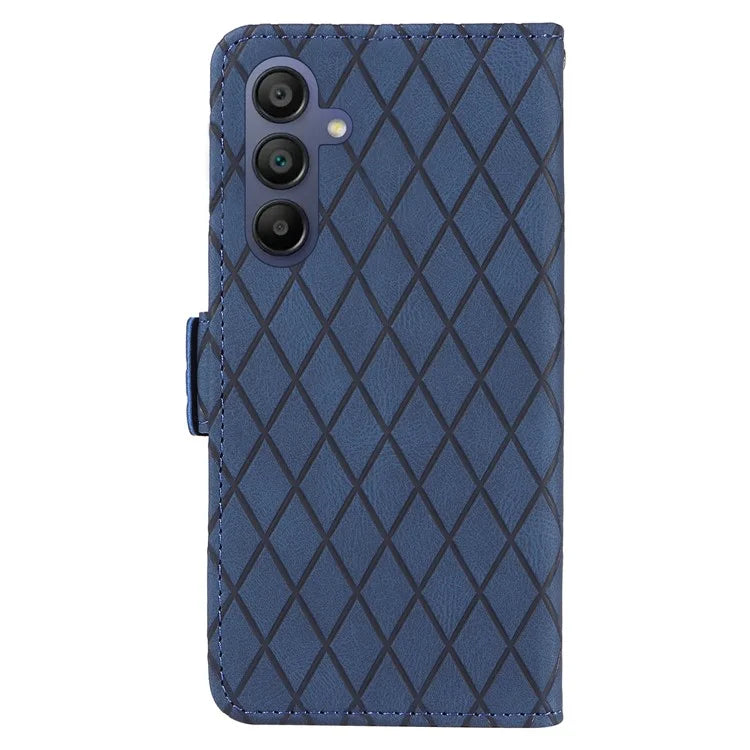 For Samsung Galaxy A16 5G Case Rhombus PU Leather Flip Phone Cover