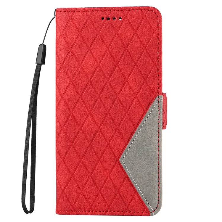 For Samsung Galaxy A16 5G Case Rhombus PU Leather Flip Phone Cover