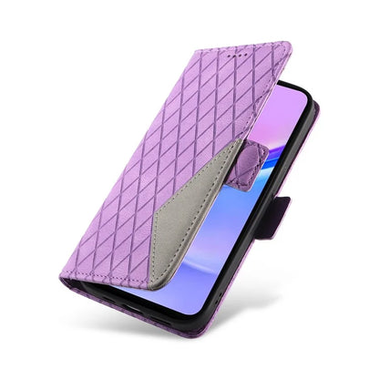 For Samsung Galaxy A16 5G Case Rhombus PU Leather Flip Phone Cover