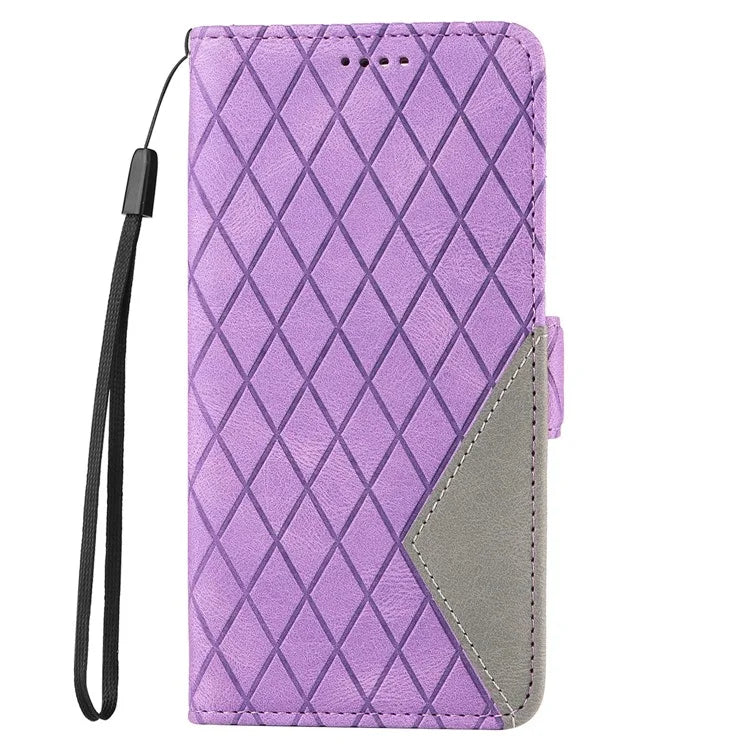 For Samsung Galaxy A16 5G Case Rhombus PU Leather Flip Phone Cover