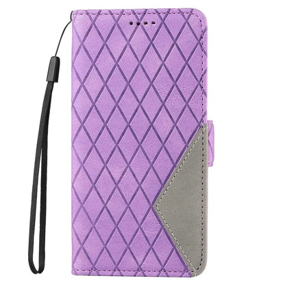 For Samsung Galaxy A16 5G Case Rhombus PU Leather Flip Phone Cover