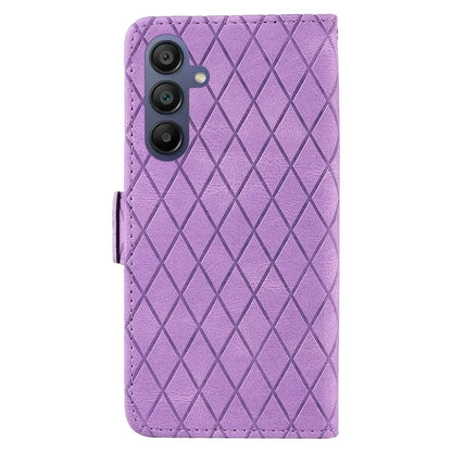 For Samsung Galaxy A16 5G Case Rhombus PU Leather Flip Phone Cover