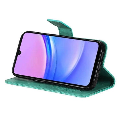 KT Imprinting Flower Series-1 For Samsung Galaxy A16 5G Case Sunflower Leather Wallet Folio Phone Cover