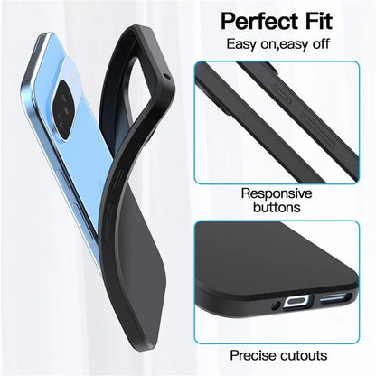 For Google Pixel 9 Pro  /  Pixel 9 Case Anti-Drop Soft TPU Matte Phone Cover