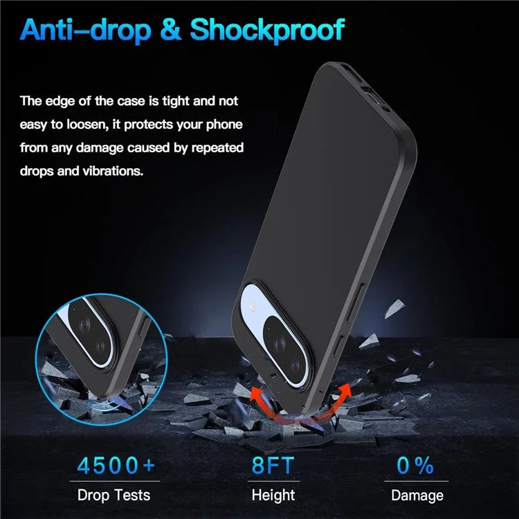 For Google Pixel 9 Pro  /  Pixel 9 Case Anti-Drop Soft TPU Matte Phone Cover