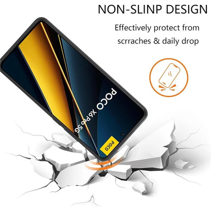 For Xiaomi Poco X6 Pro 5G  /  Redmi K70E 5G Case Anti-Drop Soft TPU Matte Phone Cover