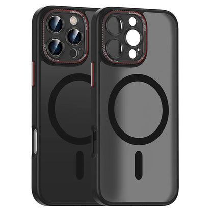 For iPhone 16 Pro Max Case PC + TPU Phone Back Cover Compatible with MagSafe