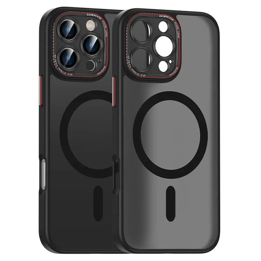For iPhone 16 Pro Max Case PC + TPU Phone Back Cover Compatible with MagSafe