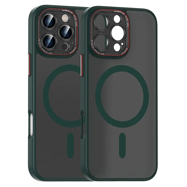 For iPhone 16 Pro Max Case PC + TPU Phone Back Cover Compatible with MagSafe