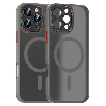 For iPhone 16 Pro Max Case PC + TPU Phone Back Cover Compatible with MagSafe
