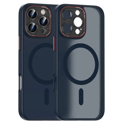 For iPhone 16 Pro Max Case PC + TPU Phone Back Cover Compatible with MagSafe