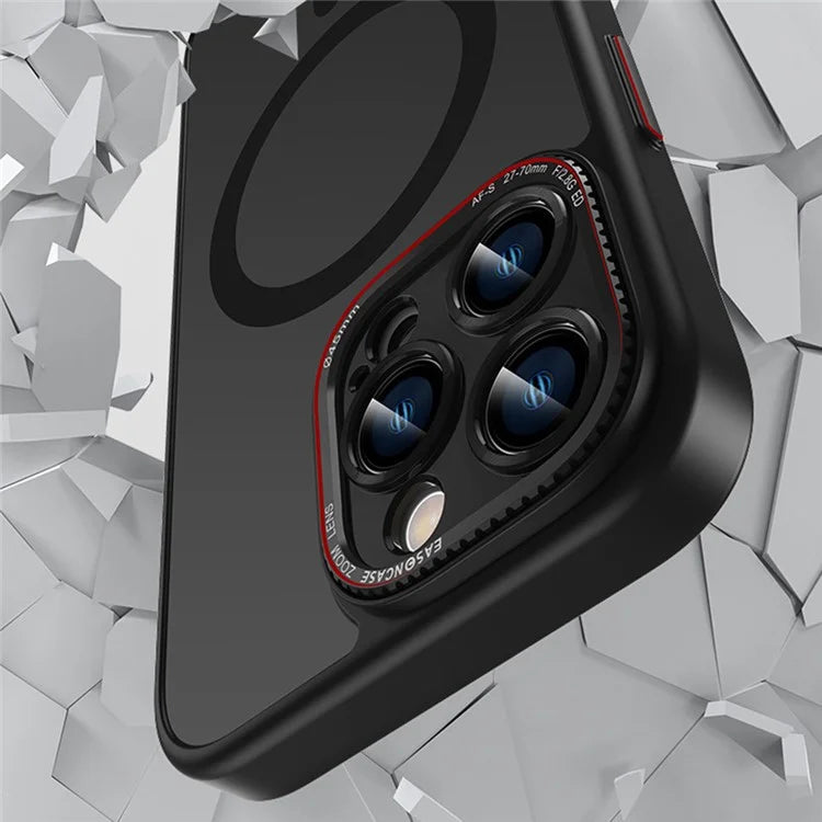 For iPhone 16 Pro Max Case PC + TPU Phone Back Cover Compatible with MagSafe