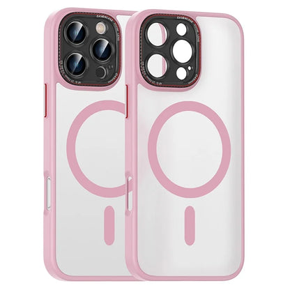 For iPhone 16 Pro Max Case PC + TPU Phone Back Cover Compatible with MagSafe
