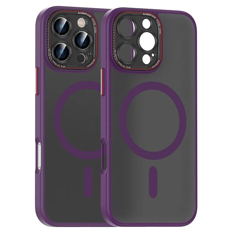 For iPhone 16 Pro Max Case PC + TPU Phone Back Cover Compatible with MagSafe