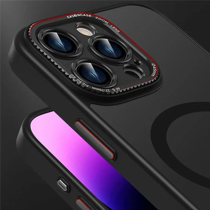 For iPhone 16 Pro Max Case PC + TPU Phone Back Cover Compatible with MagSafe