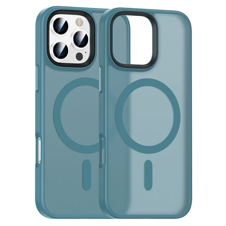For iPhone 16 Pro Magnetic Case Compatible with MagSafe PC+TPU Phone Cover