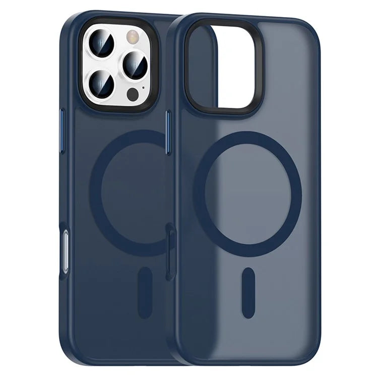 For iPhone 16 Pro Magnetic Case Compatible with MagSafe PC+TPU Phone Cover