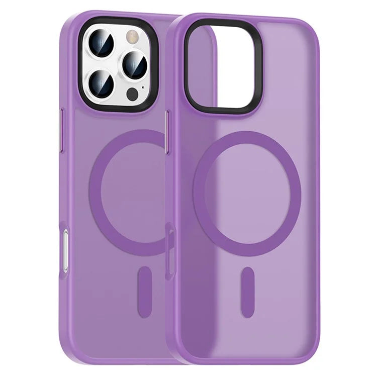 For iPhone 16 Pro Magnetic Case Compatible with MagSafe PC+TPU Phone Cover