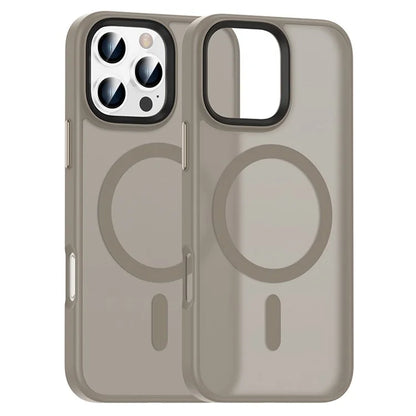For iPhone 16 Pro Magnetic Case Compatible with MagSafe PC+TPU Phone Cover