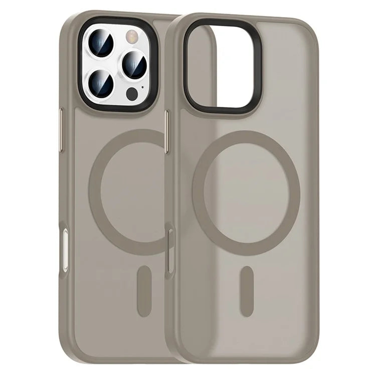 For iPhone 16 Pro Max Magnetic Case Compatible with MagSafe PC+TPU Phone Cover