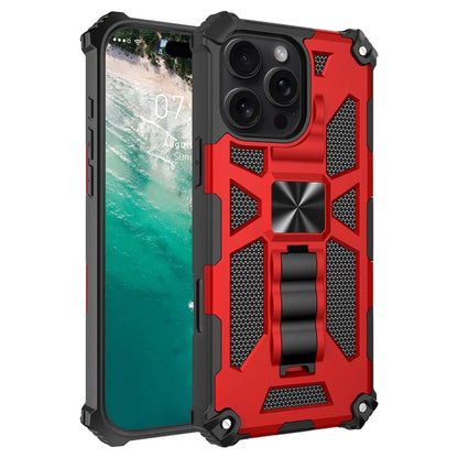 For iPhone 16 Pro Phone Case Kickstand Drop Protection PC + TPU Back Cover