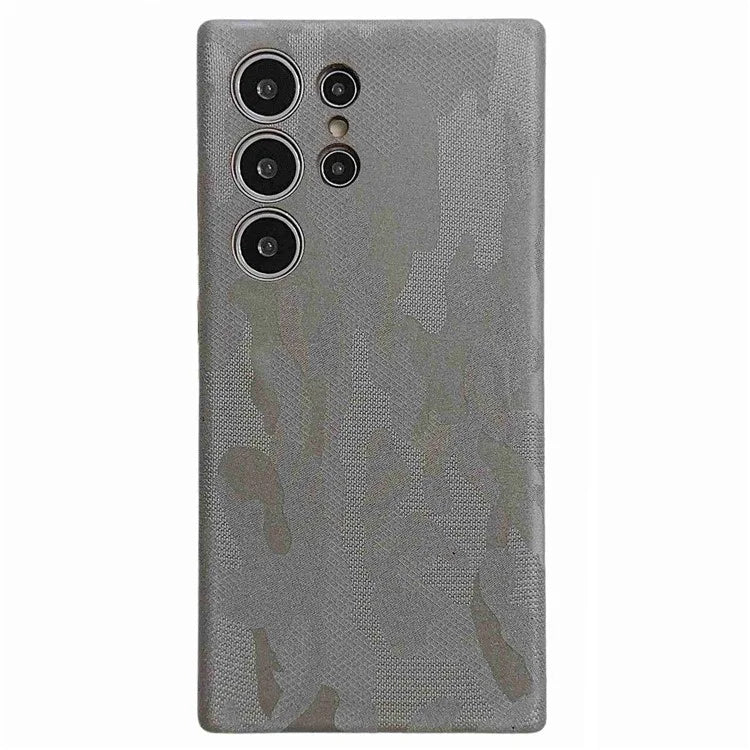 For Samsung Galaxy S24 Ultra Magnetic Case Camouflage Pattern Shockproof PC+PU Phone Cover