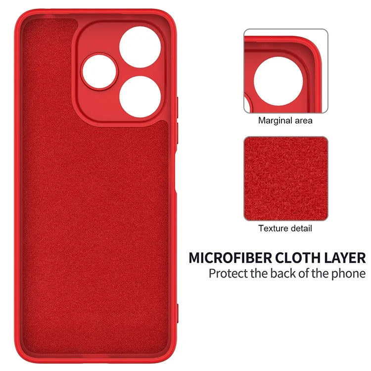 For Xiaomi Poco M6 Plus 5G Neo Case Anti-Drop Liquid Silicone Phone Cover with Strap