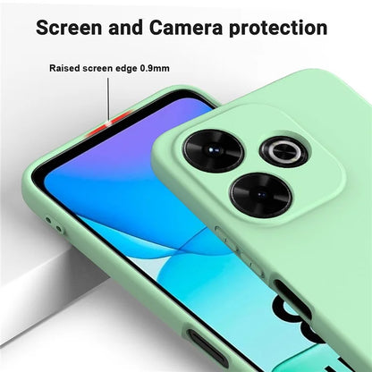 For Xiaomi Poco M6 Plus 5G Neo Case Anti-Drop Liquid Silicone Phone Cover with Strap