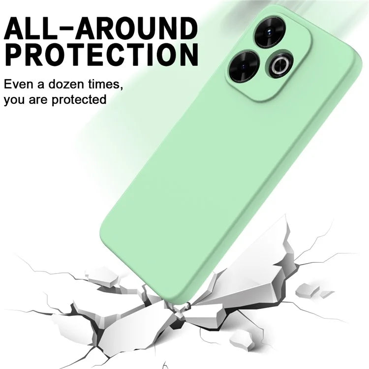 For Xiaomi Poco M6 Plus 5G Neo Case Anti-Drop Liquid Silicone Phone Cover with Strap