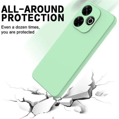 For Xiaomi Poco M6 Plus 5G Neo Case Anti-Drop Liquid Silicone Phone Cover with Strap