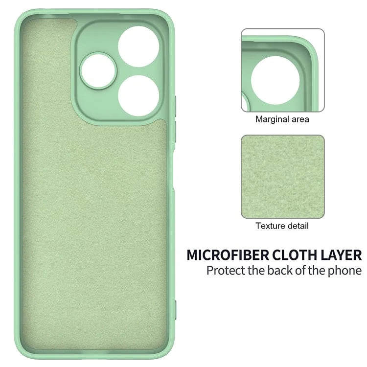 For Xiaomi Poco M6 Plus 5G Neo Case Anti-Drop Liquid Silicone Phone Cover with Strap