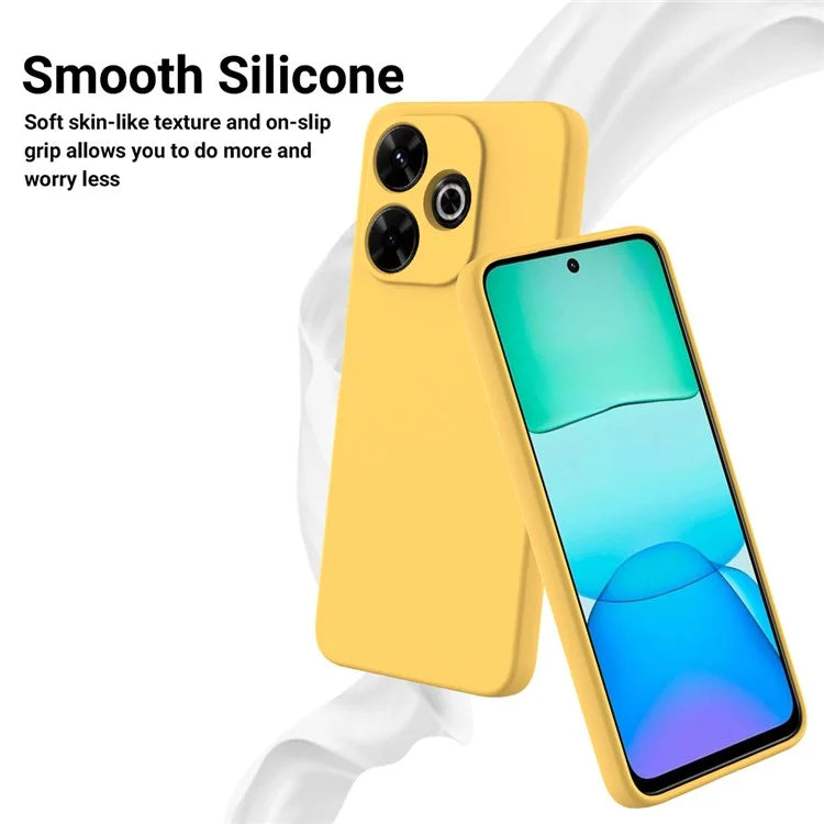 For Xiaomi Poco M6 Plus 5G Neo Case Anti-Drop Liquid Silicone Phone Cover with Strap