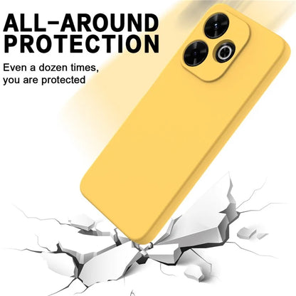 For Xiaomi Poco M6 Plus 5G Neo Case Anti-Drop Liquid Silicone Phone Cover with Strap