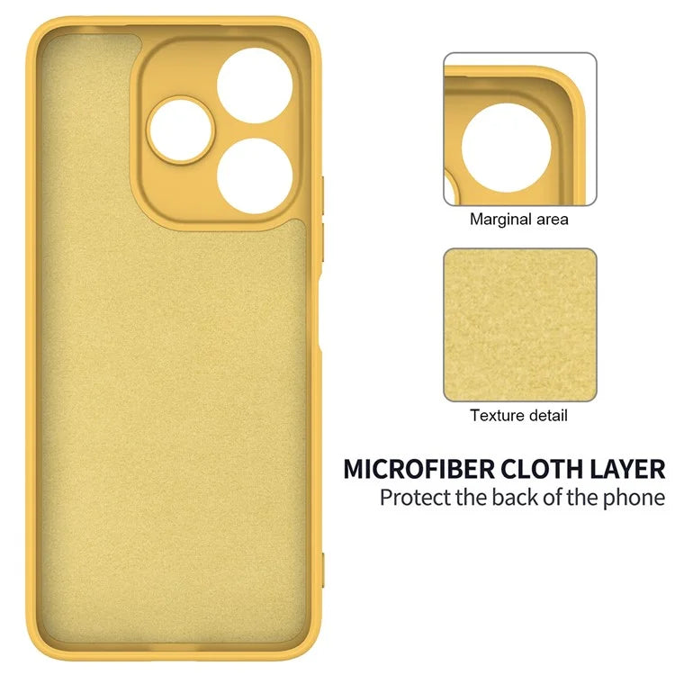 For Xiaomi Poco M6 Plus 5G Neo Case Anti-Drop Liquid Silicone Phone Cover with Strap