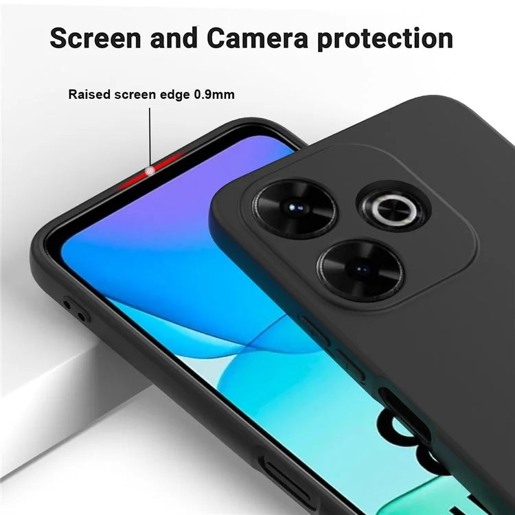 For Xiaomi Poco M6 Plus 5G Neo Case Anti-Drop Liquid Silicone Phone Cover with Strap